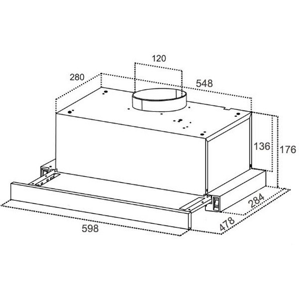 Вытяжка Germes Stash plus (60см, черный)
