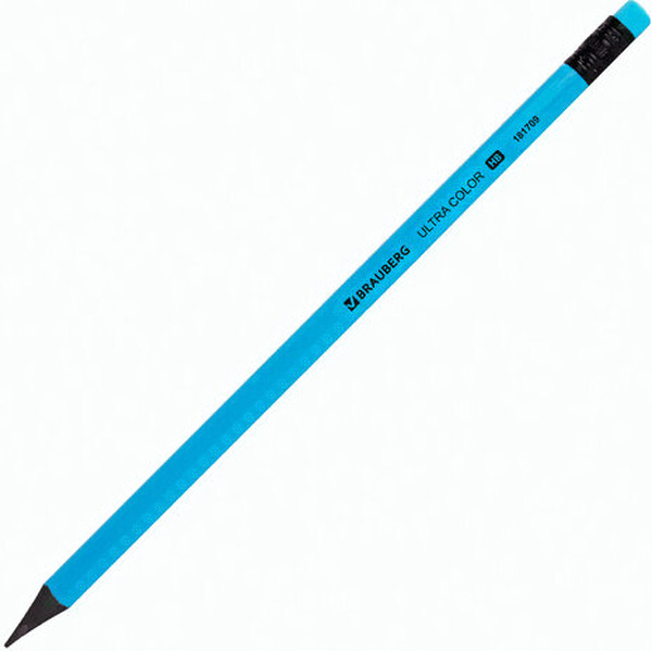 Набор карандашей чернографитных Brauberg ULTRA COLOR HB, с ластиком, пластиковые (181709) 4 шт