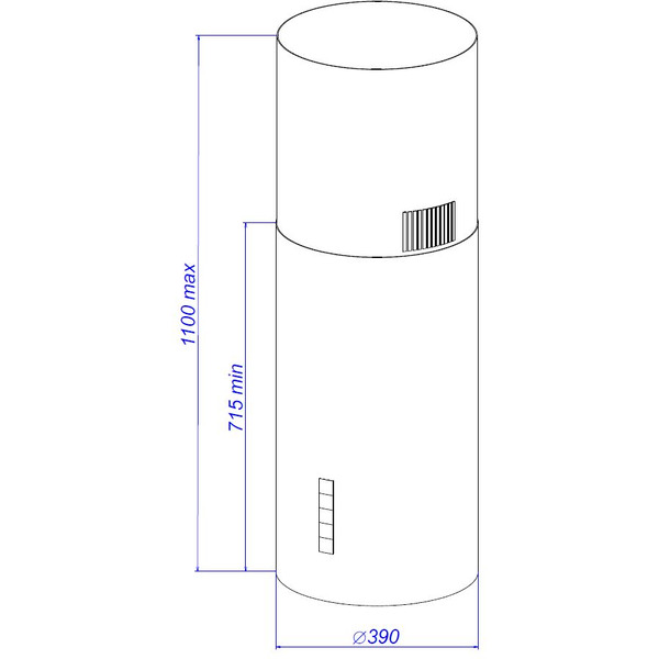 Кухонная вытяжка ZorG NITRA 1260 39 S (черный)