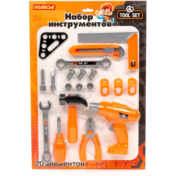 Набор детских инструментов Полесье №45 10428 (20 эл)