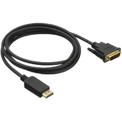 Кабель Buro 1.1v DisplayPort (m)/DVI-D (Dual Link) (2м, черный)