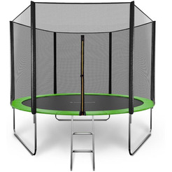 Батут GetActive Jump 10FT с внешней сеткой и лестницей зеленый (J10L)