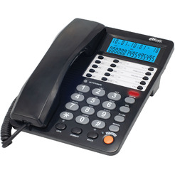 Проводной телефон Ritmix RT-495 черный/серый