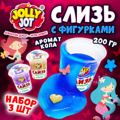 Слайм Jolly Jot Слизь с фигурками русалочки 666667