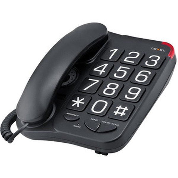 Телефонный аппарат TEXET TX-201 черный