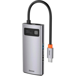 USB-хаб Baseus CAHUB-CY0G (серый)