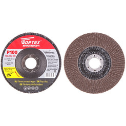 Круг лепестковый  WORTEX 125х22мм P100 конический (AFD125100C011)
