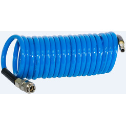 Шланг полиуретановый спиральный с фитингами FUBAG 6х10 5 м (170300)