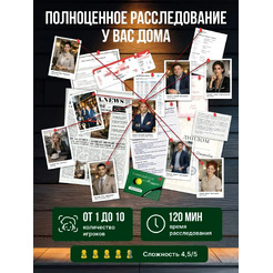 Настольная игра Game Hub Детективная игра. Дело №52 243