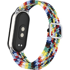 Ремешок Bingo Braided для Xiaomi Mi Band 8 (радуга светлая)