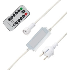 Контроллер с радиопультом для уличных гирлянд NEON-NIGHT 217-203 Сеть и Твинкл, белый