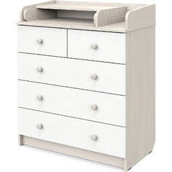 Детский комод Атон Сириус-2 805 ЛДСП (бодега светлая/белый)