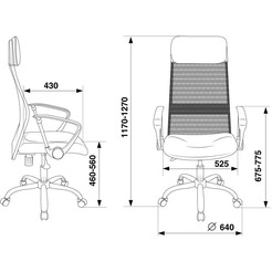 Кресло Бюрократ KB-6N/SL/B/TW-11
