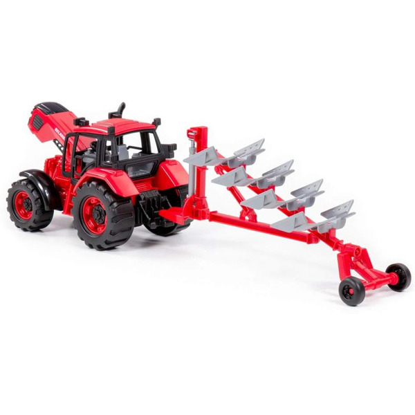 Трактор Полесье BELARUS с плугом 91338