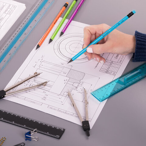 Набор карандашей чернографитных Brauberg ULTRA COLOR HB, с ластиком, пластиковые (181709) 4 шт