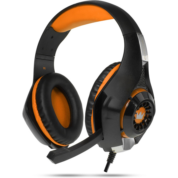 Наушники CrownMicro CMGH-102T USB (оранжевый)