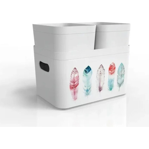 Набор органайзеров BEROSSI Serenity АС 55701000 (снежно-белый)