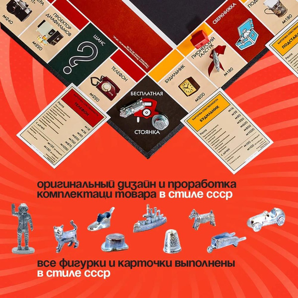 Настольная игра HASBRO Монополия СССР. Ностальгия 042154