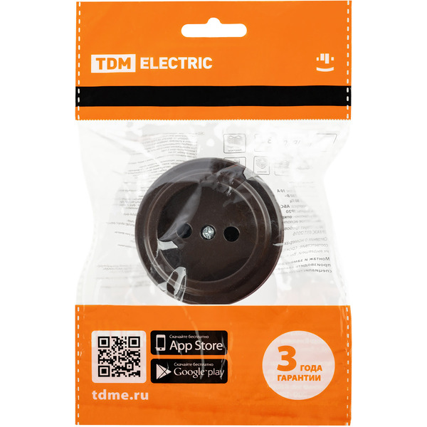Розетка TDM Electric Виви SQ1820-1416 (коричневый)