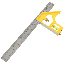 Линейка с угольником и уровнем DELI EDL7300Y