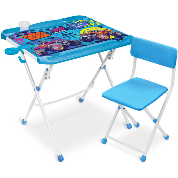 Комплект мебели с детским столом Ника КНД4/БГ2 Большие гонки