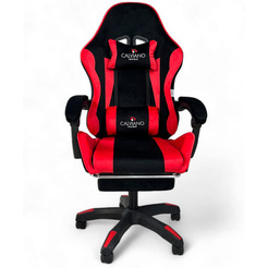 Игровое кресло Calviano 1583 (черно-красный велюр)
