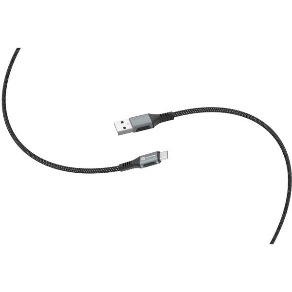 Кабель ATOMIC URBAN USB-A - USB-C 3A, 1.2 м, черно-серый | 30.394