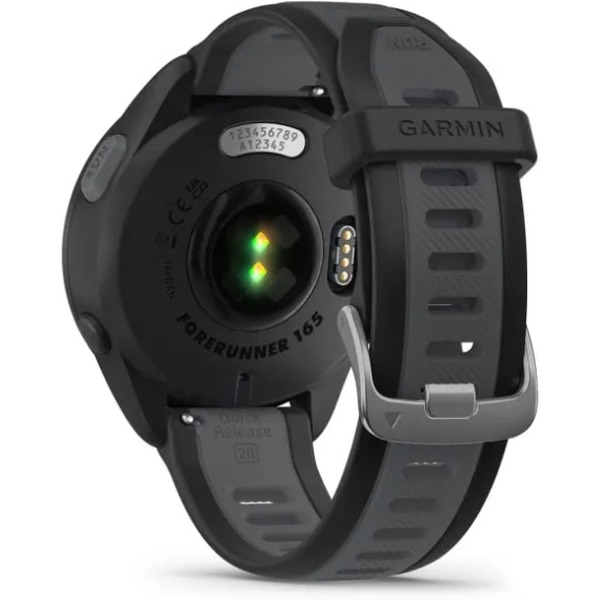 Умные часы Garmin Forerunner 165 Music (черный/сланцево-серый)