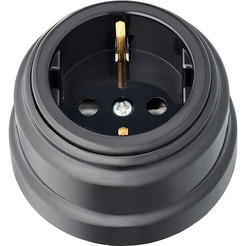 Розетка Bylectrica РА16-0202 (черный)