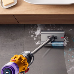 Вертикальный пылесос DYSON V12s Submarine Compete 499067-01 желтый/никель + Red Line BS-01 16A
