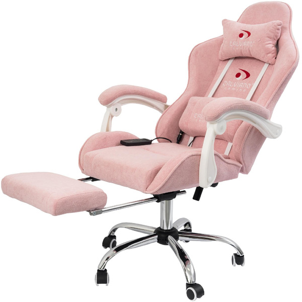 Вибромассажное кресло Calviano Avanti Ultimato (pink fabric)