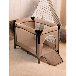 Кровать-манеж Martin Noir Nearby (Elan Вrown)