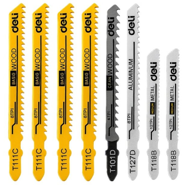 Набор пилок для лобзика Deli EDH-QJT008-EH1 (8 предметов)