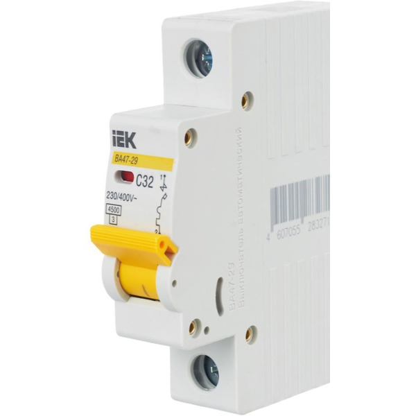 Выключатель автоматический IEK ВА 47-29 32А 1P 4.5кА С MVA20-1-032-C
