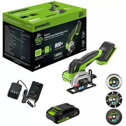 Угловая шлифмашина Greenworks GD24UCS 3402007CUA
