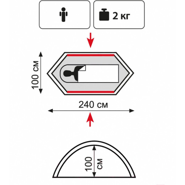 Палатка Tramp LITE Hurricane 1 ( V2 )