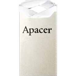 USB Flash Apacer AH111 64GB AP64GAH111CR-1 (белый/серебристый)