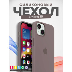 Бампер BINGO Silicone Case для APPLE iPhone 15 лавандовый