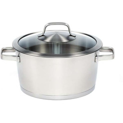 Manhattan кастрюля 24 см 4,9 л со стеклянной крышкой BERGHOFF