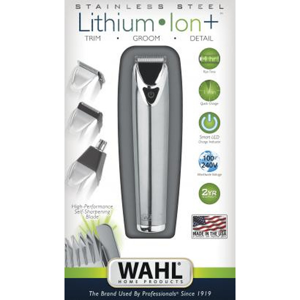 Триммер многофункциональный Wahl Trimmer Stainless Steel Li-Ion (9818-116)