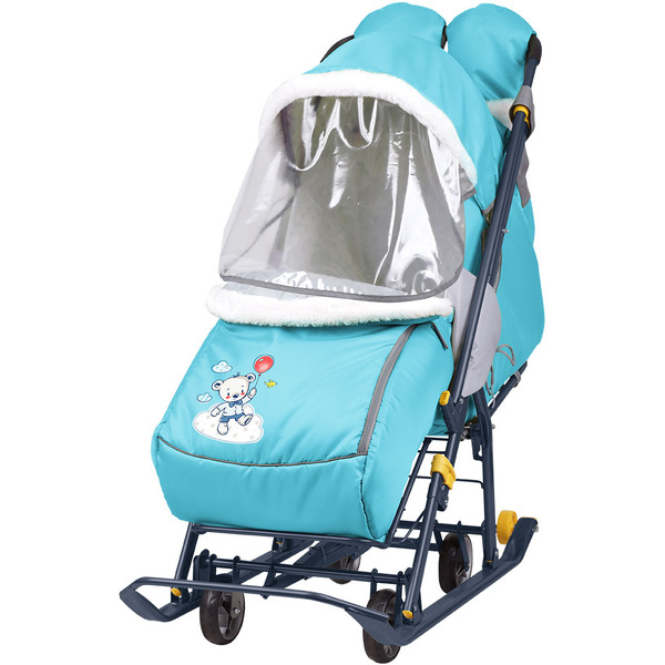 Санки-коляска НИКА Наши детки 2 (голубой)