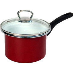 Кастрюля Сантэкс 1-2215411 (бордовый, белый)