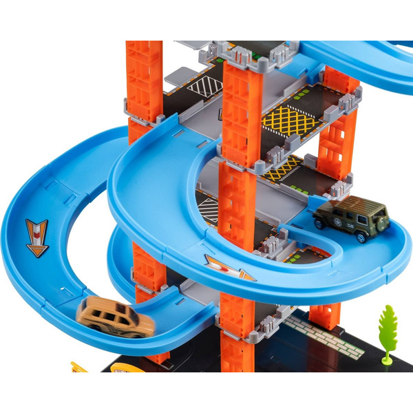 Паркинг игрушечный Labalu P9588A-1 / 5-уровневый с дорогой и автомобилями (голубой)