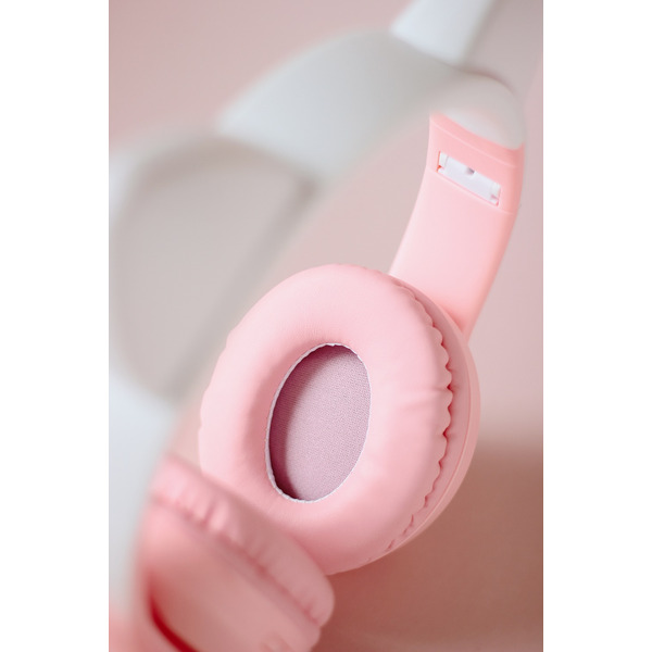 Наушники с ушками MIRU Cat EP-W10 (розовый)