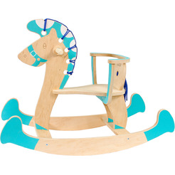 Качалка детская Woody Лошадка-3 01515 (бирюзовый)