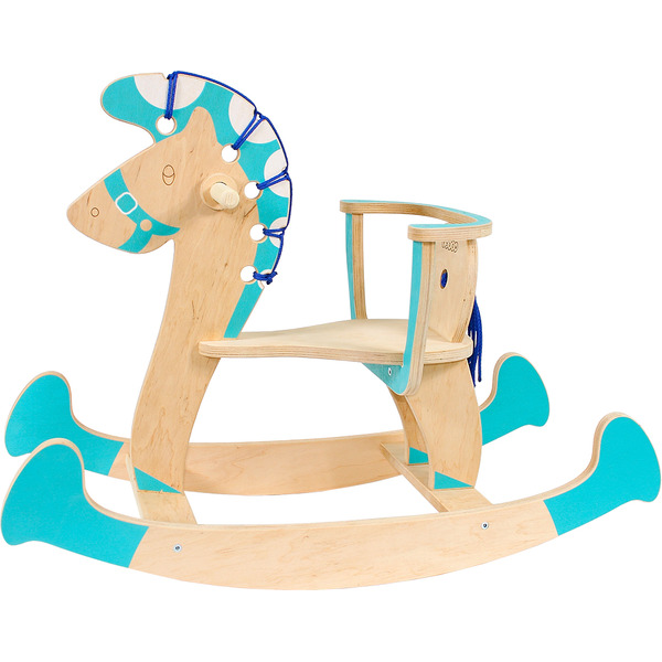 Качалка детская Woody Лошадка-3 01515 (бирюзовый)