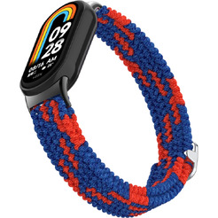 Ремешок Bingo Braided для Xiaomi Mi Band 8 Синий с красным