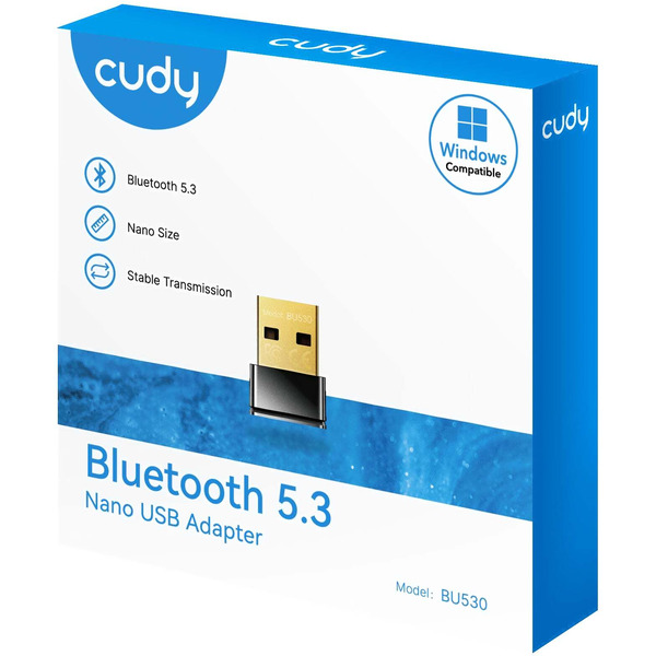 Адаптер USB Bluetooth CUDY BU530 (Bluetooth 5.3 Nano USB Adapter)