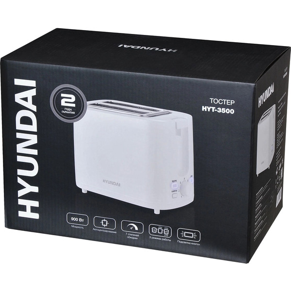 Тостер Hyundai HYT-3500 (белый)