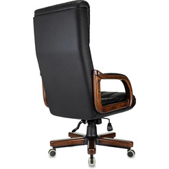 Офисное кресло Бюрократ T-9932Walnut (черный, экокожа)